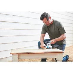 Mac Allister MEOS300 125mm Electric Random Orbit Sander 240V - Powerful & Lightweight -Power Tool Batteries Shop 241GF A5