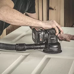 Trend T18S/ROS125B 125mm 18V Li-Ion TXLi Cordless Random Orbit Sander - Bare Unit -Power Tool Batteries Shop 311VV A4