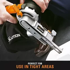Evolution MINIBELT2 1/2" Electric Thin Belt Sander 230V - Compact & Powerful Belt Sander -Power Tool Batteries Shop 54960 A4