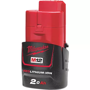 Milwaukee M12 B2 12V 2.0Ah Li-Ion RedLithium Battery | Compact & Reliable Power Tool Battery 1 Milwaukee M12 B2 12V 2.0Ah Li-Ion RedLithium Battery | Compact & Reliable Power Tool Battery