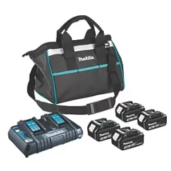Makita P-84296 18V 3.0Ah Li-Ion LXT Batteries & Charger Kit - Power Tool Accessories