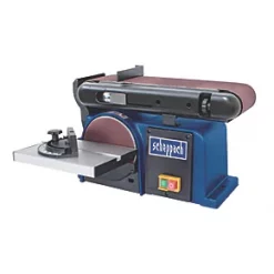 Scheppach BTS900 4" 370W Brushless Electric Belt & Disc Sander 230V - Powerful & Precision Woodworking Tool