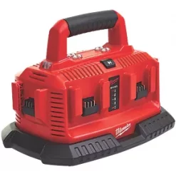 Milwaukee M14 18C6 18V Multi-Bay Charger - Fast & Efficient Power Tool Charging -Power Tool Batteries Shop 658FJ A2