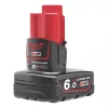 Milwaukee M12 B6 12V 6.0Ah Li-Ion RedLithium Battery - High-Capacity Power Tool Battery