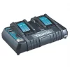 Makita DC18RD 14.4/18V Li-Ion LXT Twin Charger - Fast Charging for Power Tools